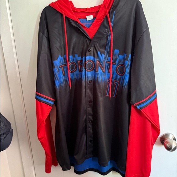 Toronto Blue Jays Other - Toronto Blue Jays Bo Bichette Layered City Connect Replica Jersey Hoodie